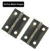 Murtenze 24 Pack 1.5 Inch Door Hinge Cabinet Hinge,Antique Bronze