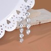 Lansora Silver Dangle Earrings for Women Dainty Charm Long Dangling