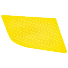 Polaris Ranger Reflector Decal, Left, Amber, Genuine OEM Part 7187438, Qty 1