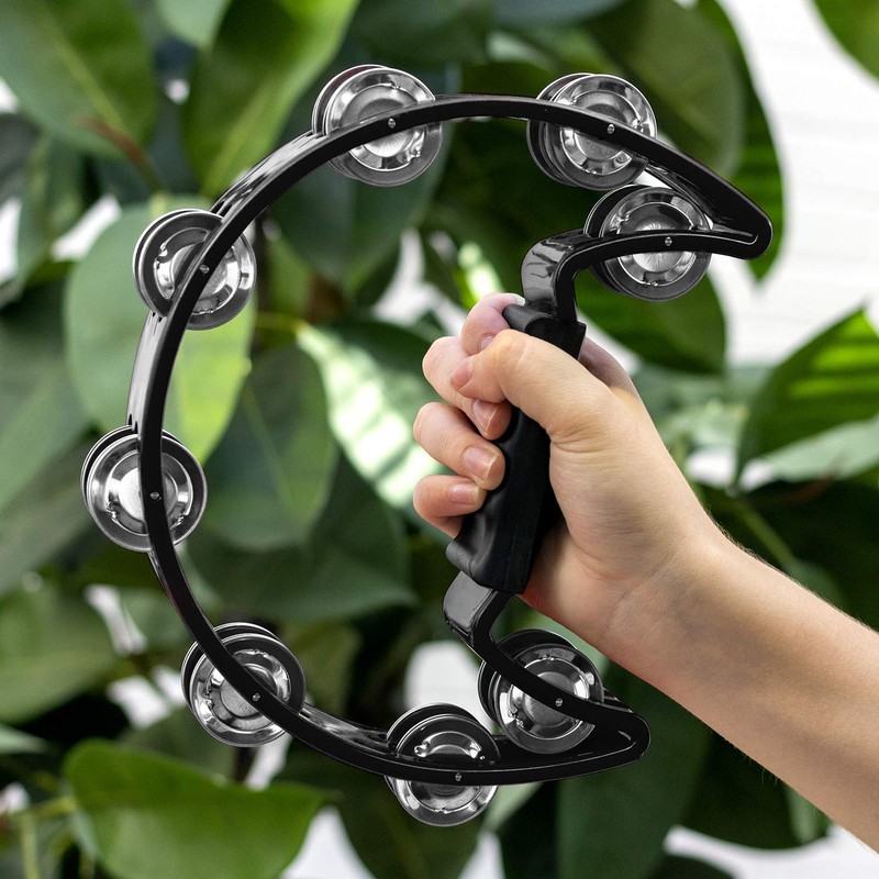 TIGER TAM14-BK Half Moon Tamburin - Schwarz