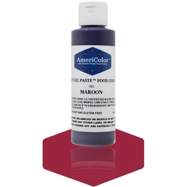 AmeriColor Food Coloring, Maroon Soft Gel Paste, 4.5 Ounce