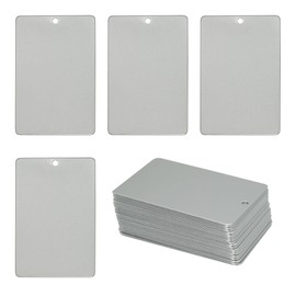 StayMax Anodized Aluminum Engraving Blanks 2x3 Inch 25 Pack (Silver)
