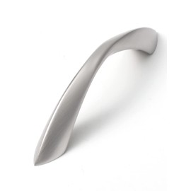 JIASENBAO 5 Pack Brushed Nickel Cabinet Pulls 3 Inch Arch Twisted Silver Handles Drawer Kitchen Cupboard Bathroom Dresser Cabinet Hardware Zinc Alloy