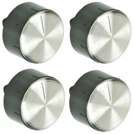 SPARES2GO Control Knob Switch Button for Bosch Cooker Oven Hob (Pack of 4 Knobs)