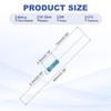 PATIKIL 50pcs 1K Ohm Resistors 2W Metal Film Fixing Resistors