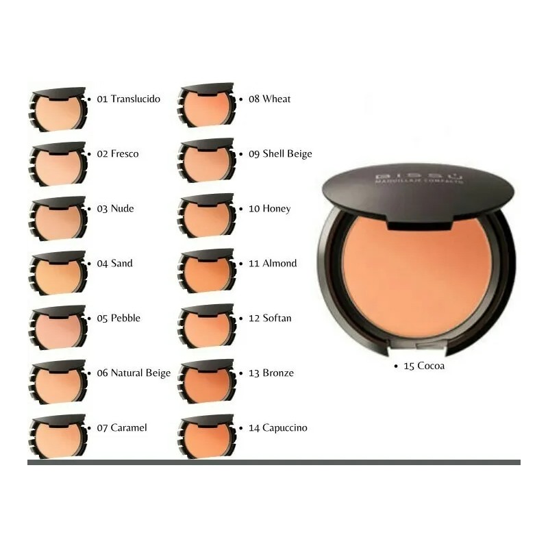 Kit Bissù,, Polvo Compacto +rímel +lápiz Para Ceja +fijador