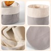 Prmape Brotkorb Stoff Rund, 25 x 22.5 cm Brotbeutel aus