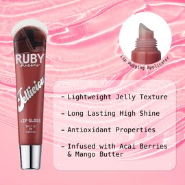 Ruby Kisses Jellicious Mouth Watering Lip Gloss (JLG10 - Chocoloco)