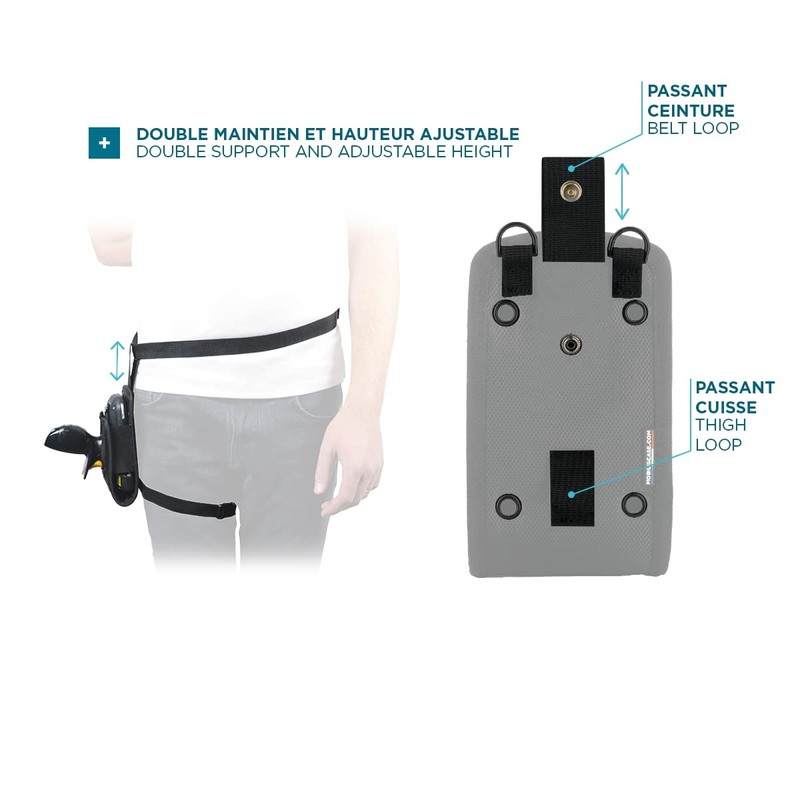 Mobilis Holster for pistol-like input terminal with handle, belt and