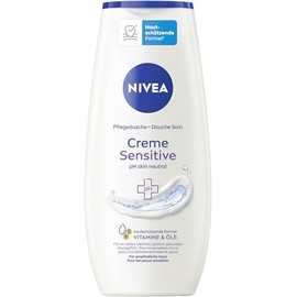 NIVEA Creme Sensitive Pflegedusche, pH-hautneutrales Duschgel mit Kamillen-Extrakt, feuchtigkeitsspendende Cremedusche f√ºr sensible Haut ohne Seife (250 ml)