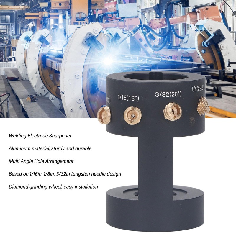 Tungsten Electrode Sharpener Grinder Head, Aluminum Alloy Tungsten Electrode Sharpener