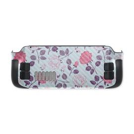 MightySkins Carbon Fiber Skin Compatible with Valve Steam Deck - Vintage Floral | Protective, Durable Textured Carbon Fiber Finish | Easy to Apply, Remove, and Change Styles | Made in The USA