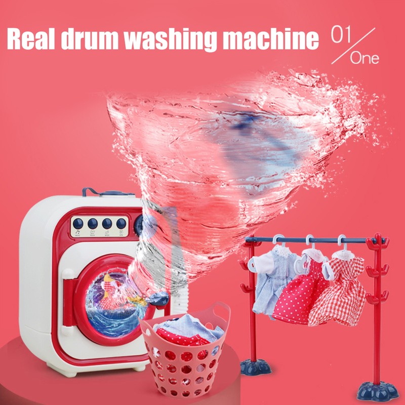 Electric Mini Washing Machine Toy Child Wash Machine Toys Waterproof