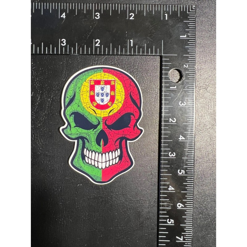 CJB Design Co Portuguese Skull Sticker – 3.25" Premium Vinyl