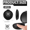 CULEB Pack of 2 Professional Fingerprint Ink Pads, Portable Stamp
