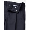 Chaps Boys' School Uniform Pleated Twill Pant, Navy, 4