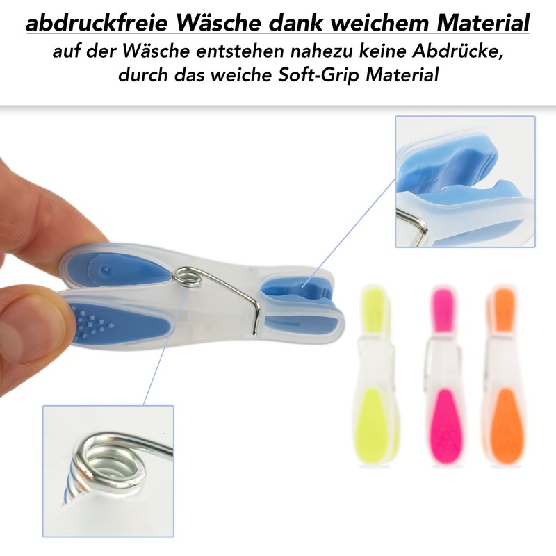 Sohfa Clothes Pegs with Bag, Peg Bag with Set of
