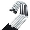 HUJI Heavy Duty Open Ended Easy Slide Chrome Trouser Hangers