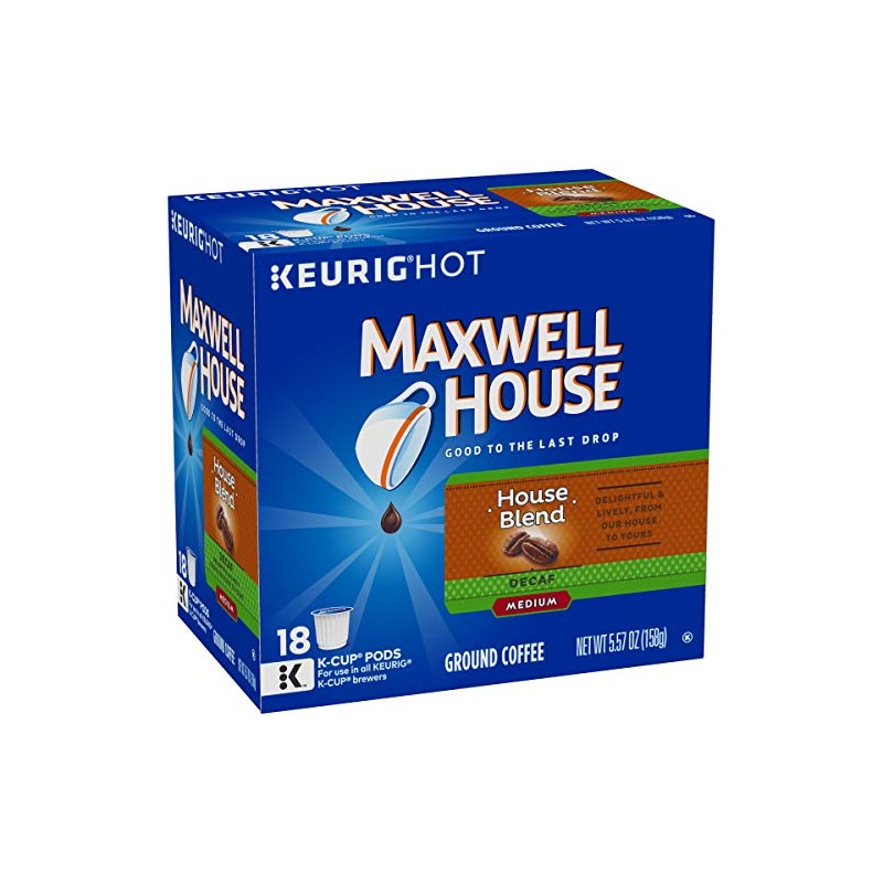 Maxwell House Decaf House Blend Medium Roast K-Cup Coffee Pods