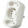 KoppPower socket splitter DUOversal Adapter white White