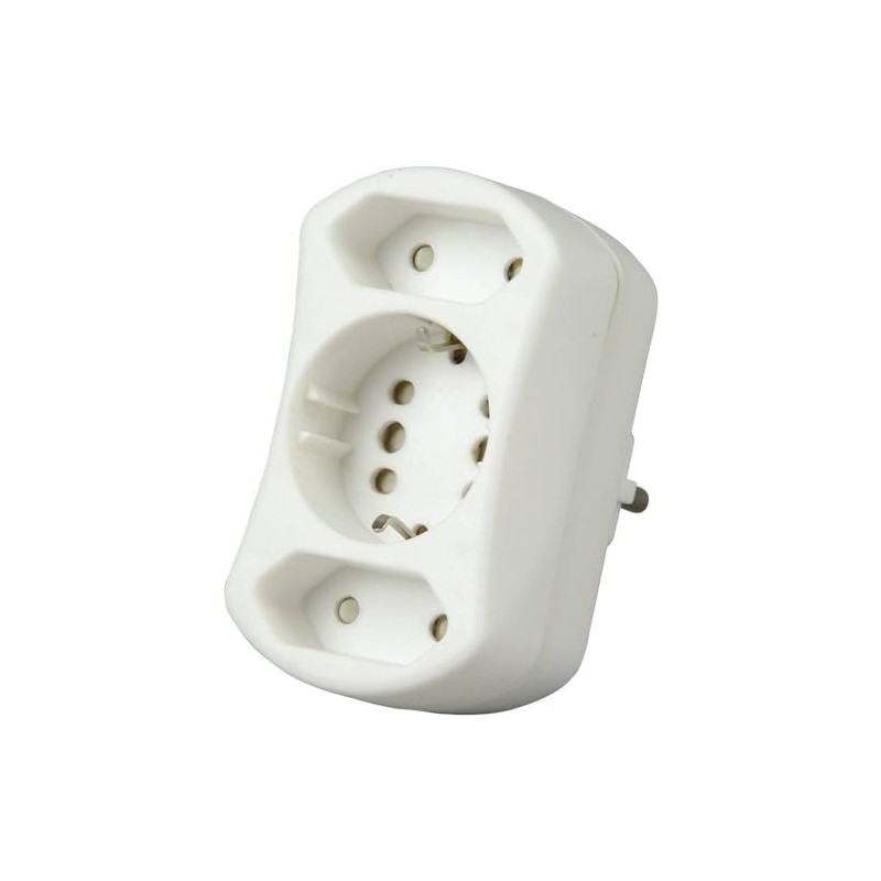 KoppPower socket splitter DUOversal Adapter white White