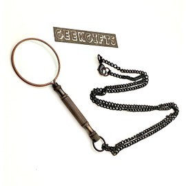 Pocket Handheld Magnifying Glass - Retro Magnifying Glass - Steampunk Retro Gift - Pocket Monocle - Art & Craft Magnifier - Reading Magnifier