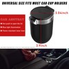 Dickno Car Ashtray with Lid, Detachable Stainless Smokeless Auto Ashtray,