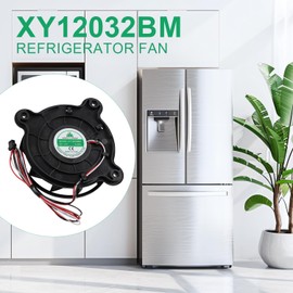 XY12032BM Refrigerator Cooling Fan Fit for Galanz Upright Fridge Freezer, XY-12032BM Refrigerator Freezing Refrigeration Silent Exhaust Fan, DC12V 0.26A, 120×120×32mm