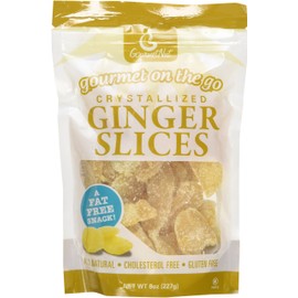 GourmetNut Gourmet on the Go Crystallized Ginger Slices (2 Pack)