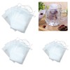 Pack Of 100 Empty Drawstring Tea Bags Convenient And Brewing