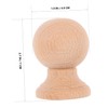 CORHAD Wooden Finials Unfinished Round Wood Ball Finials for Beds