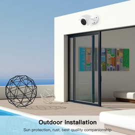 OkeMeeo Wall Mount for Wyze Cam Outdoor, Outdoor Mount with Waterproof Cover for Wyze Cam Outdoor (White, 1 Pack)