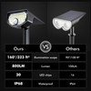 AloftSun Solar Motion Sensor Outdoor Lights,Waterproof Motion Sensor Spot Lights-