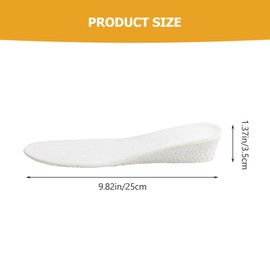minkissy 1 Pair Insole Popcorn Invisible Height Increase Insoles Elevator Sweat Absorbioin Insoles Arch Support Insoles Shoes Arch Support White Heightening Shoe Pads