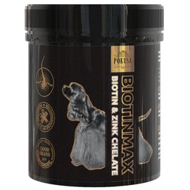 Pokusa DiamondCoat Biotin Max Supplementary Food for Dogs Skin Improvement and Accelerated Hair Growth 350 g Tin