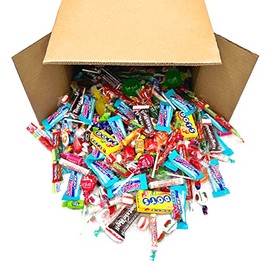 LaetaFood Party Assorted Candy Pack TWIZZLERS, Smarties, SweeTarts, Dots, Tootsie Roll, Fruit Chews, Lollipops (Bulk 10 Pound Box)