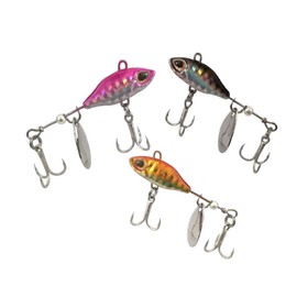 Rotating Metal VIB Vibration Bait Spinner Spoon Fishing Lures (Pack of 3)