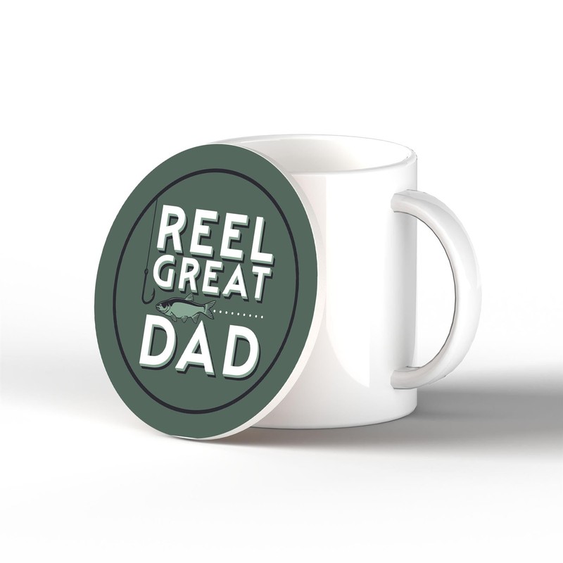 Global Designs Reel Great Dad Fishing Father's Day Hobbies Green