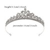 JWICOS Silver Shiny Elegant Bridal Rhinestone Wedding Engagement Prom Pageant