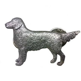 Golden Retriever Pewter Lapel Pin Brooch - USA Made - Hand Crafted