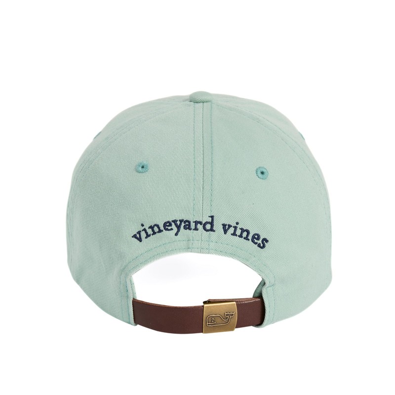 vineyard vines Men's Classic Logo Baseball Hat, Dune Grass