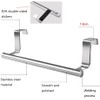 DAIYEE Stainless Steel Over Door Towel Rack Bar Holders for