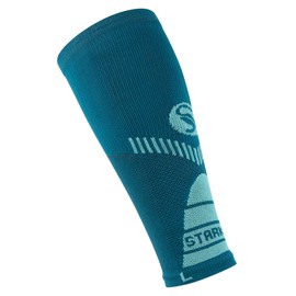STARK SOUL 2 Pairs Calf Compression Socks without Foot for Men and Women Sports Calf Sleeves Calf Bandage Leg Warmers, 2 Pairs Petrol