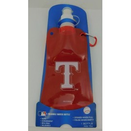 Boelter Texas Rangers Foldable Water Bottle 16 oz Biking Hiking