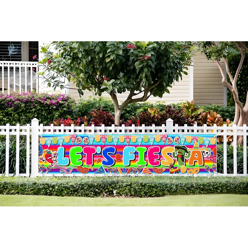 ximoogoooz Mexican Fiesta Party Decoration Cinco De Mayo Banner
