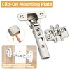 Furniware 10 Pack Frameless Inset Soft Close Cabinet Hinges, Speed
