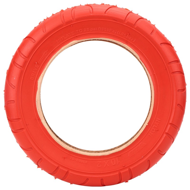 10x2 Red Inflatable Outer Tyre Rubber Tire Replace for Xiaomi