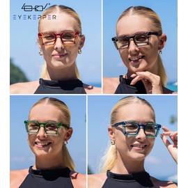 Eyekepper 4-pack Reading Glasses Blue Light Blocking for Women Floral Pattern Design +1.50