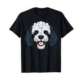 Poodle Cute Happy Little Puppy Dog Face Parti Poodle Owner T-Shirt