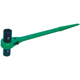 Super RN1721WL Double Long Socket Ratchet Wrench (Claw Type) Diagonal Hexagonal Side: 6.7 x 8.3 inches (17 x 21 mm)
